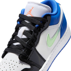 Air Jordan 1 Low SE GS Game Royal Bright Mango Black Black | Pro Feet | II1249-400
