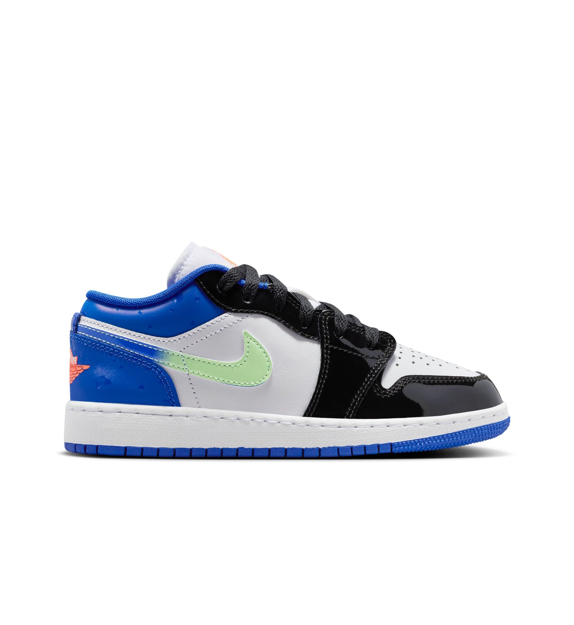 Air Jordan 1 Low SE GS Game Royal Bright Mango Black Black | Pro Feet | II1249-400