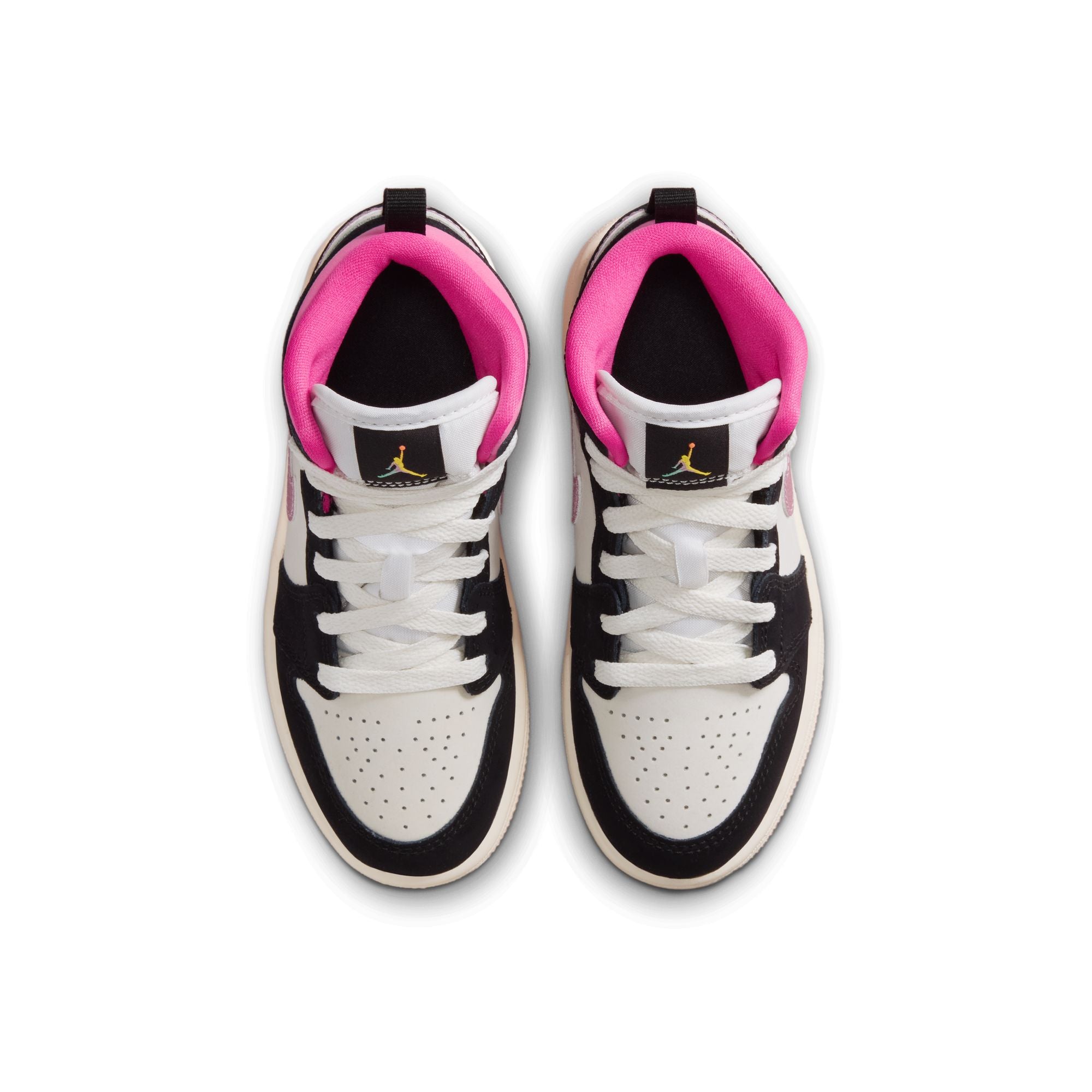 Jordan 1 Mid PS Black University Gold Sail Pinksicle II1252-001 | Pro Feet