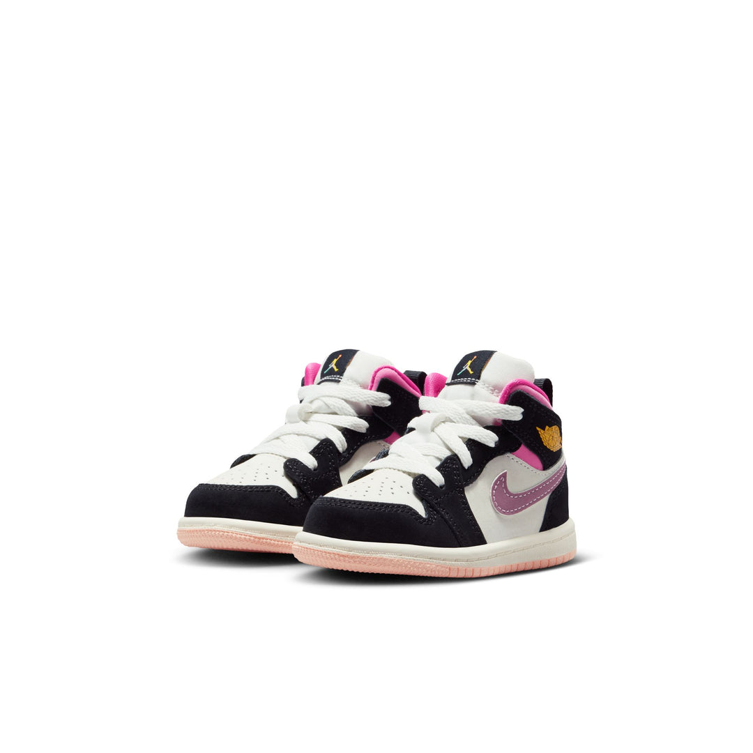 Jordan 1 Mid SE TD Black University Gold Sail Pinksicle II1253-001 | Pro Feet