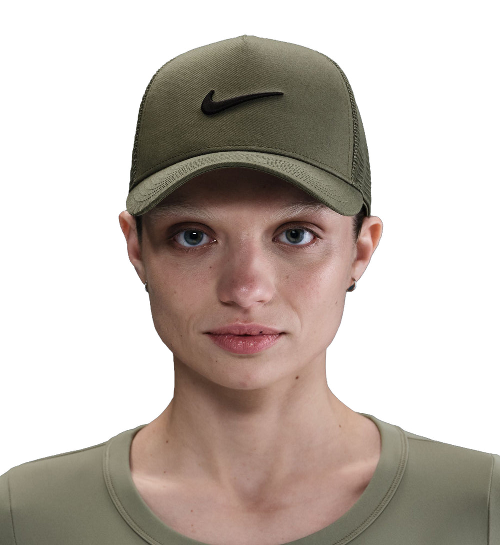 Nike Rise Trucker Cap Medium Olive Black II1314-222 | Pro Feet