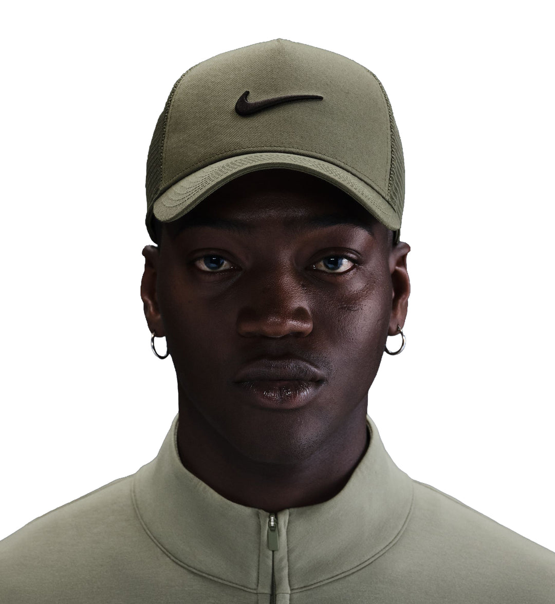 Nike Rise Trucker Cap Medium Olive Black II1314-222 | Pro Feet