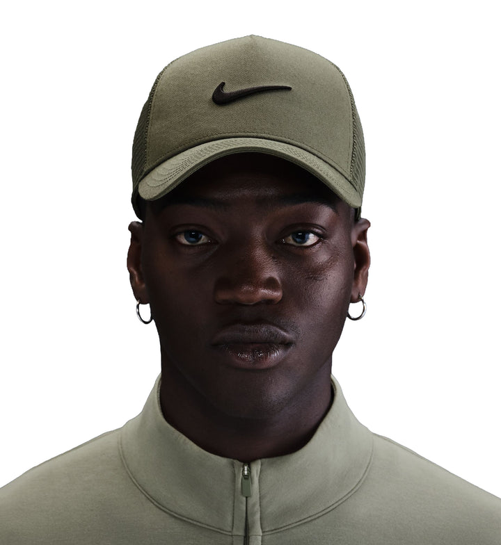 Nike Rise Trucker Cap Medium Olive Black II1314-222 | Pro Feet