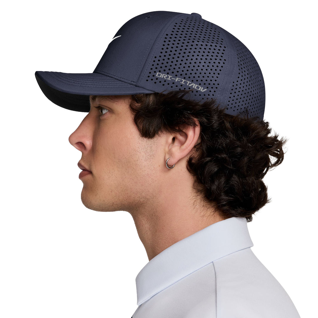 Nike Rise Dri-FIT ADV SwooshFlex Golf Cap College Navy II1736-419 | Pro Feet
