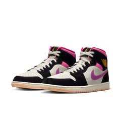Air Jordan 1 Mid SE Black/University Gold/Sail/Pinksicle II3789-001 | Pro Feet