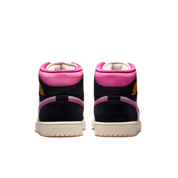 Air Jordan 1 Mid SE Black/University Gold/Sail/Pinksicle II3789-001 | Pro Feet