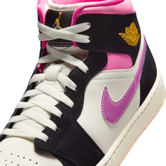 Air Jordan 1 Mid SE Black/University Gold/Sail/Pinksicle II3789-001 | Pro Feet