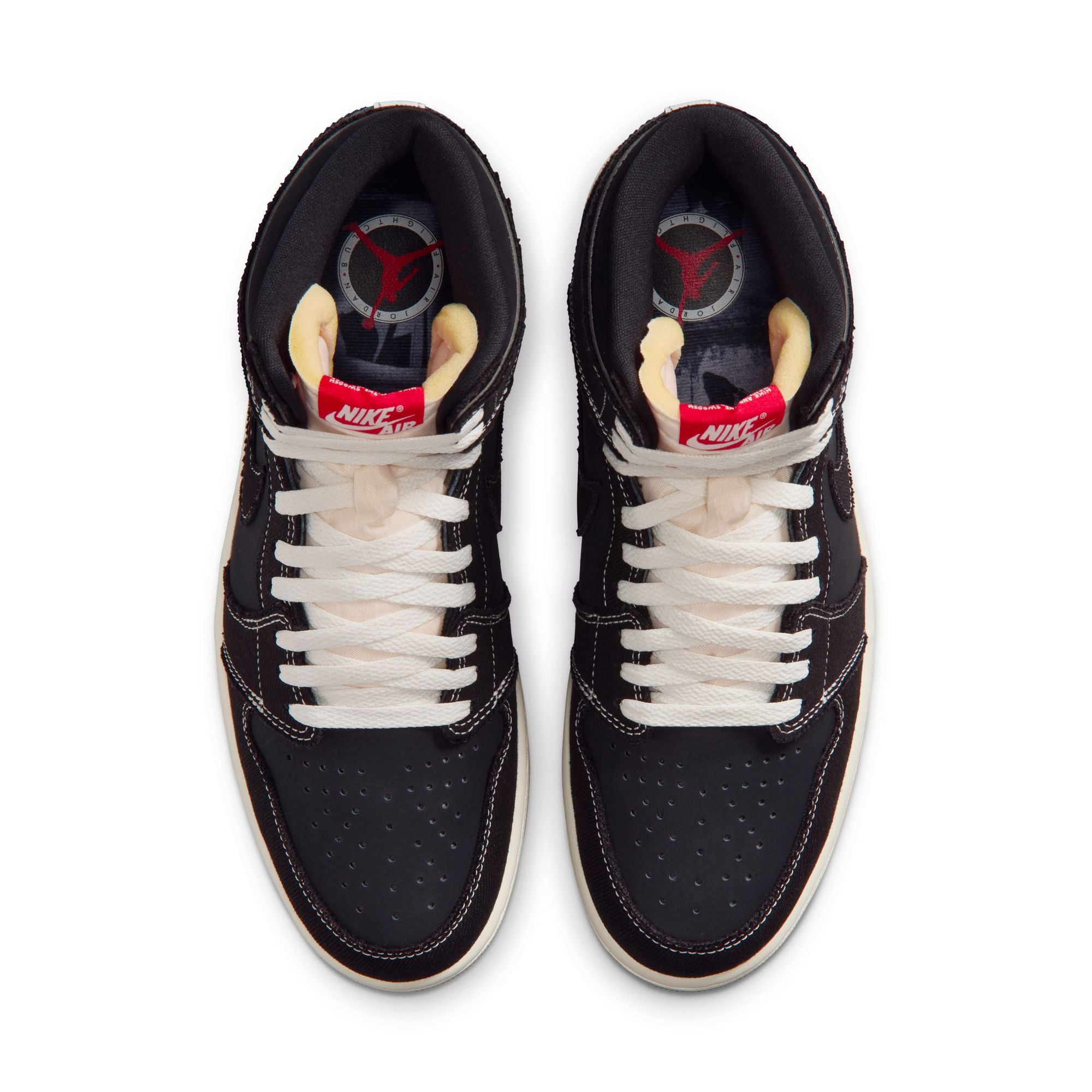 Air Jordan 1 Retro High OG Flight Club Black University Red Sail Gum Med Brown | Pro Feet | II9811-001