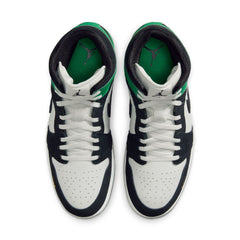 Air Jordan 1 Mid SE Summit White Black Lucky Green II9812-100 | Pro Feet
