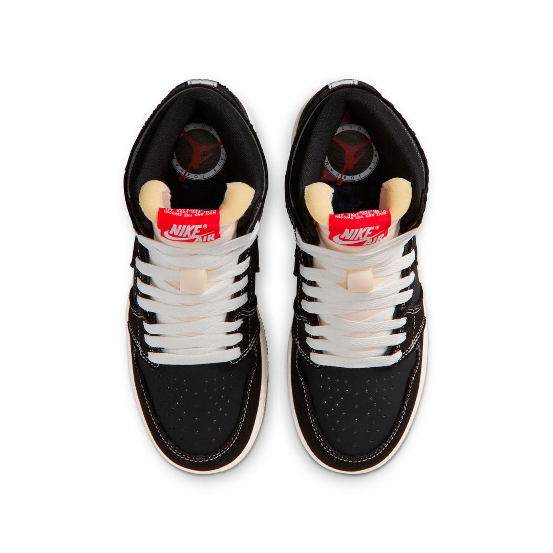 Air Jordan 1 Retro High OG GS Black University Red Sail Gum Med Brown | Pro Feet | II9927-001