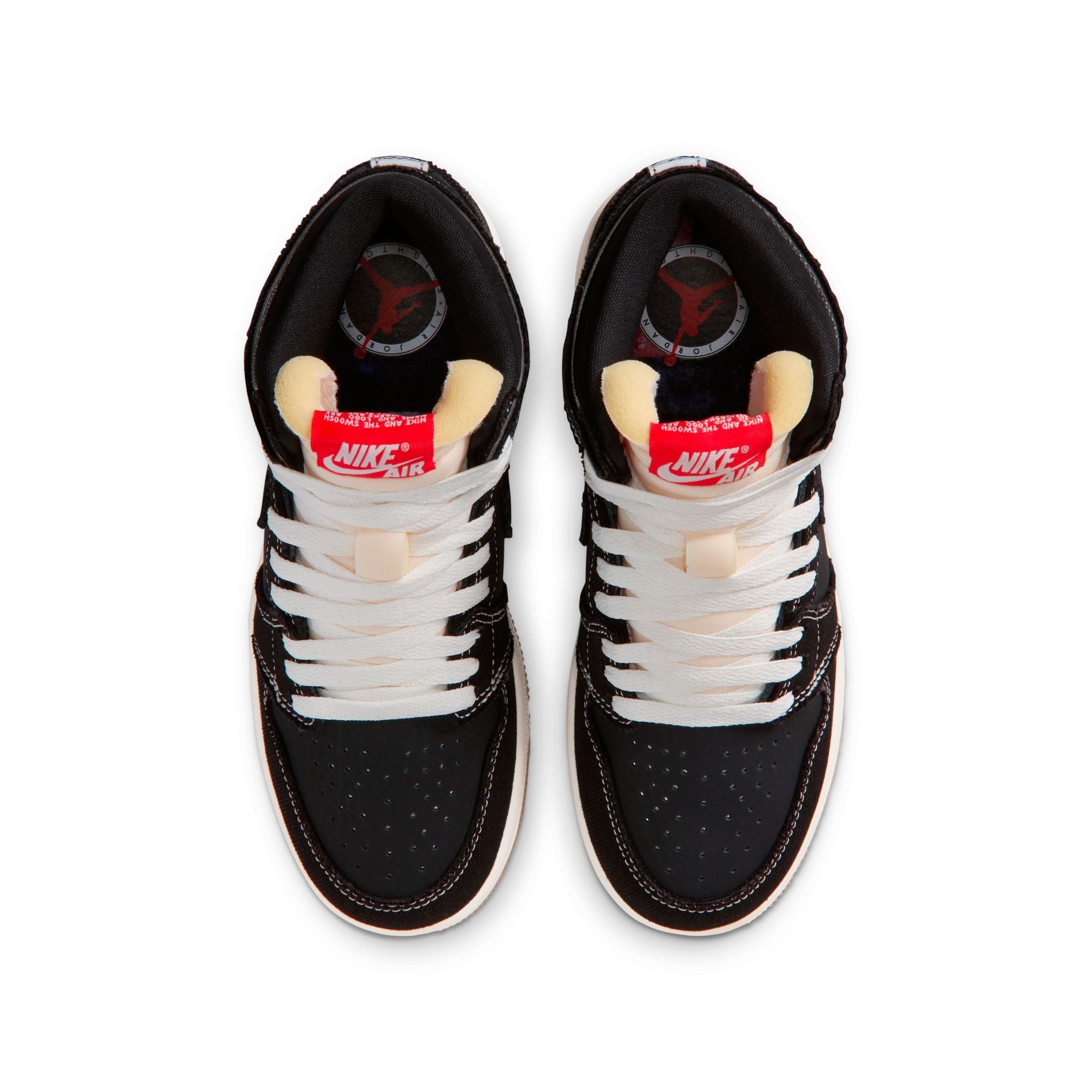 Air Jordan 1 Retro High OG GS Black University Red Sail Gum Med Brown | Pro Feet | II9927-001
