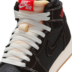 Air Jordan 1 Retro High OG GS Black University Red Sail Gum Med Brown | Pro Feet | II9927-001
