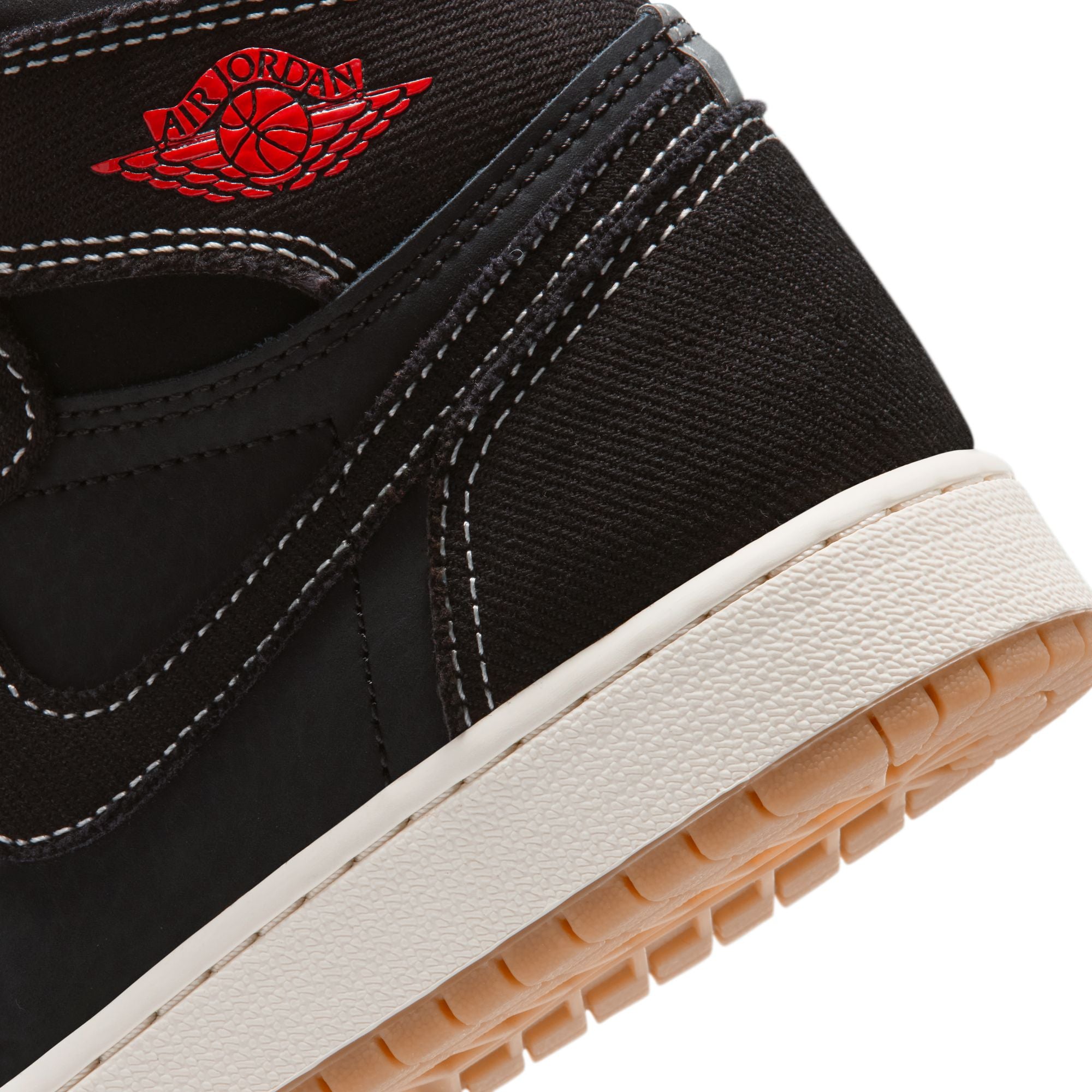 Air Jordan 1 Retro High OG GS Black University Red Sail Gum Med Brown | Pro Feet | II9927-001