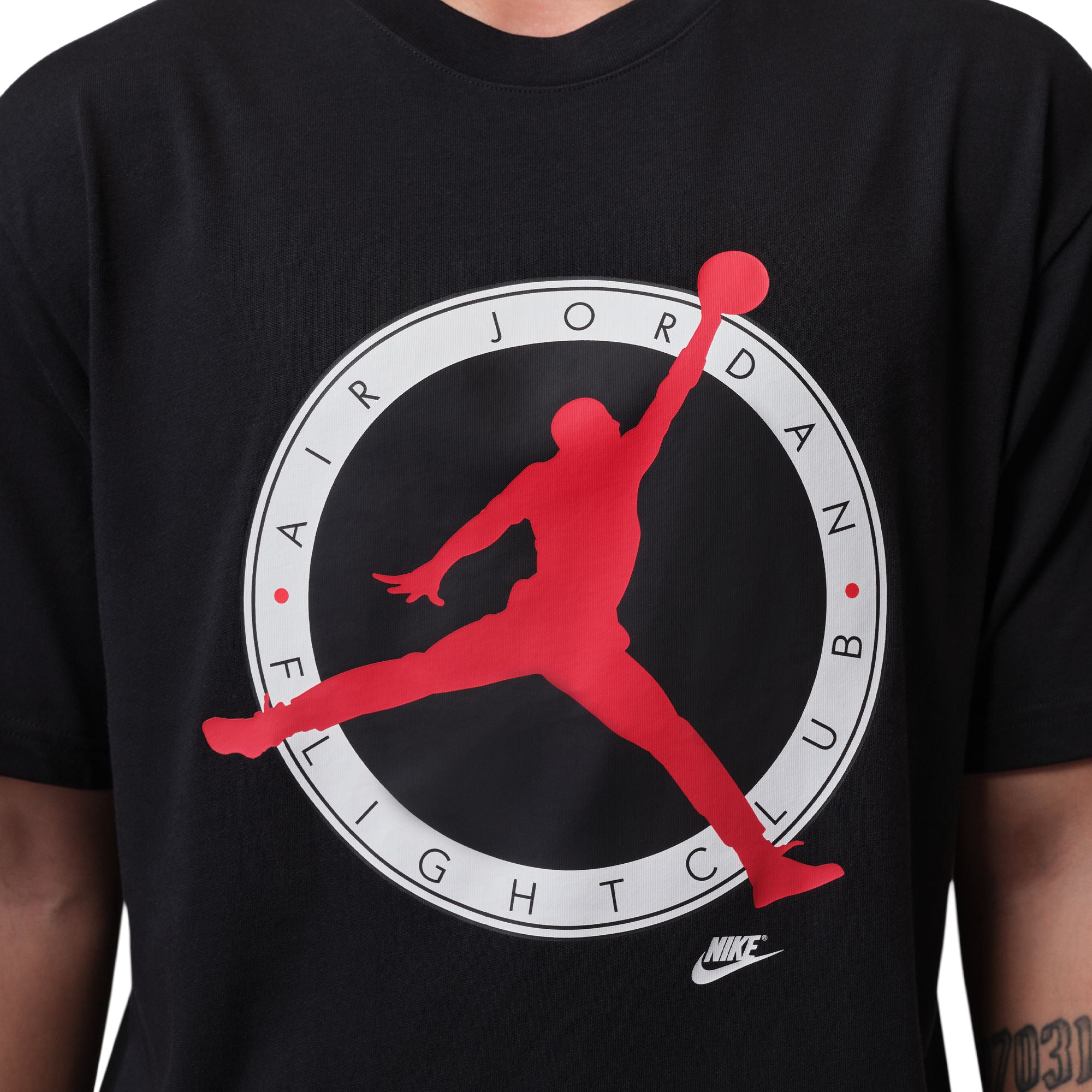 Jordan Flight Club T-Shirt Black University Red IM1352-010 | Pro Feet