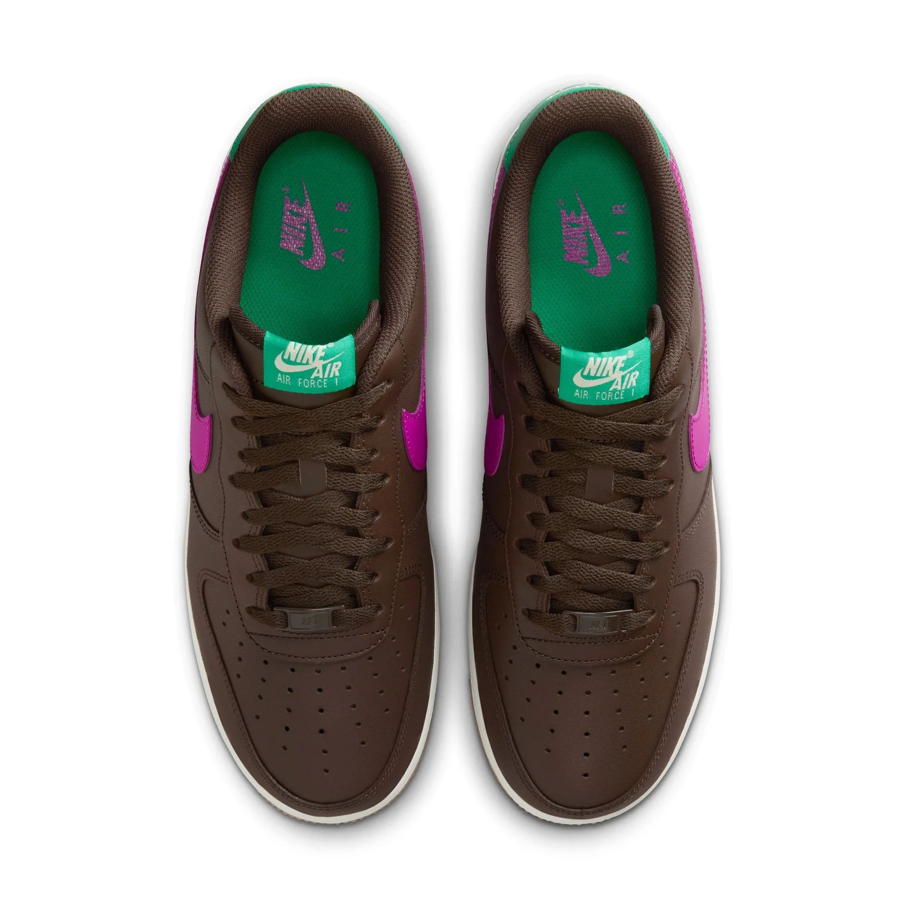 Nike Air Force 1 Low Baroque Brown Vivid Purple Stadium Green White IM2368-237 | Pro Feet
