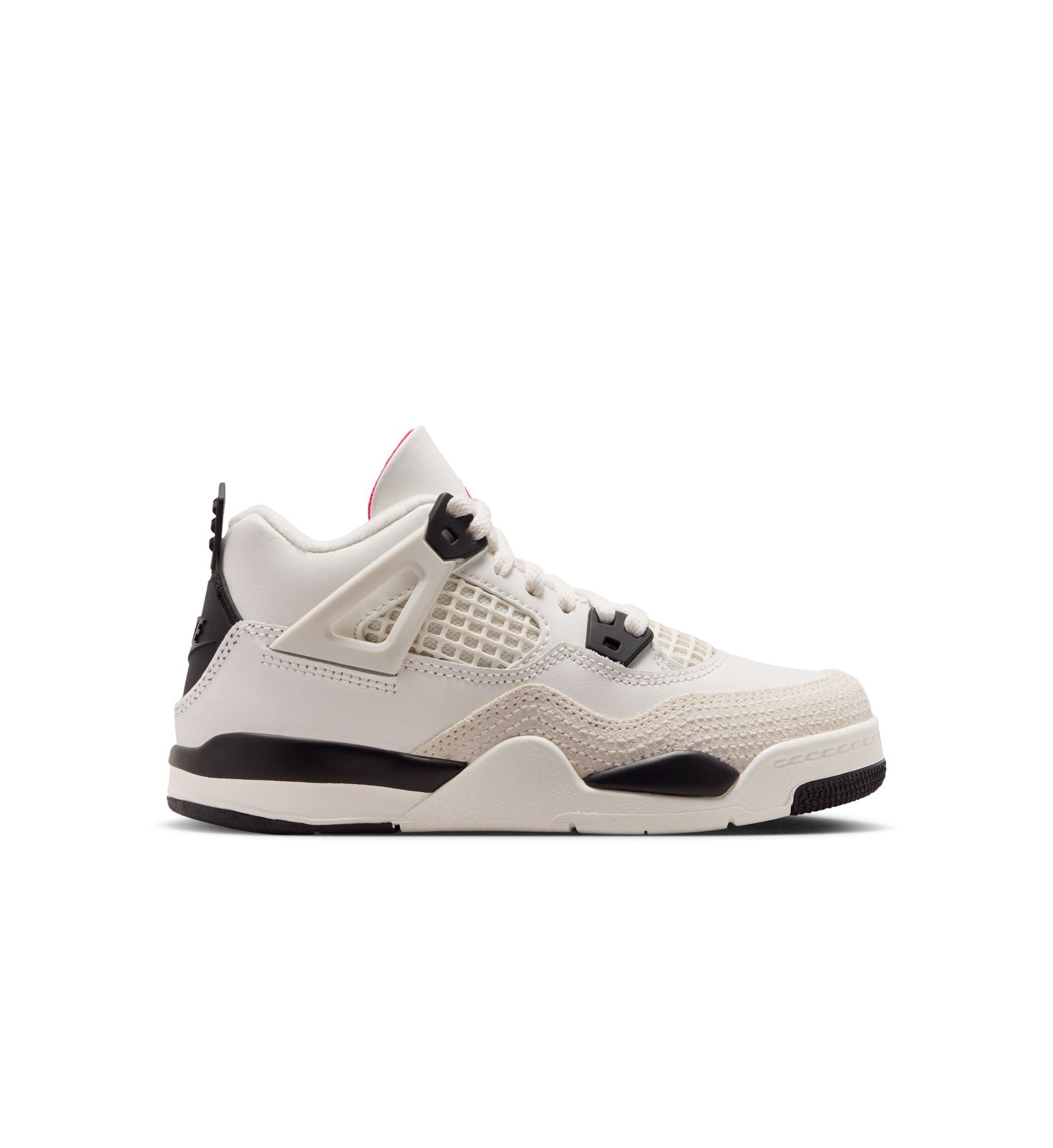 Air Jordan 4 Retro “Flight Club” Little Kids’ Shoes “Sail/Black/University Red” (IM4028-100)