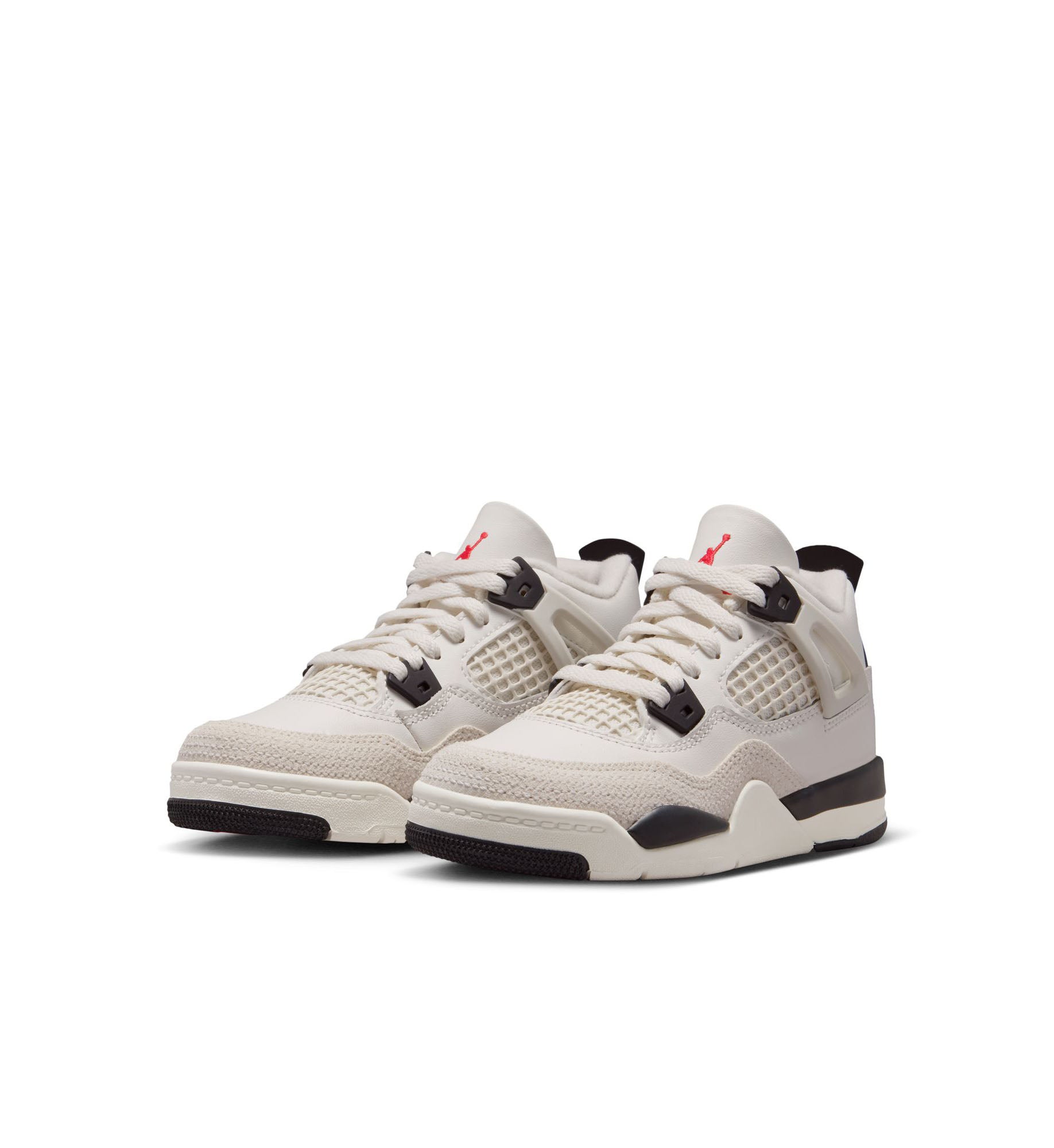 Air Jordan 4 Retro “Flight Club” Little Kids’ Shoes “Sail/Black/University Red” (IM4028-100)