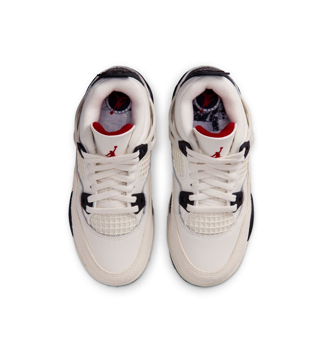 Air Jordan 4 Retro “Flight Club” Little Kids’ Shoes “Sail/Black/University Red” (IM4028-100)