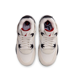 Air Jordan 4 Retro “Flight Club” Little Kids’ Shoes “Sail/Black/University Red” (IM4028-100)