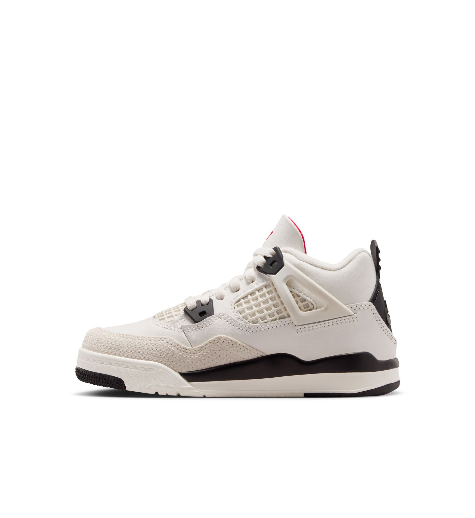 Air Jordan 4 Retro “Flight Club” Little Kids’ Shoes “Sail/Black/University Red” (IM4028-100)