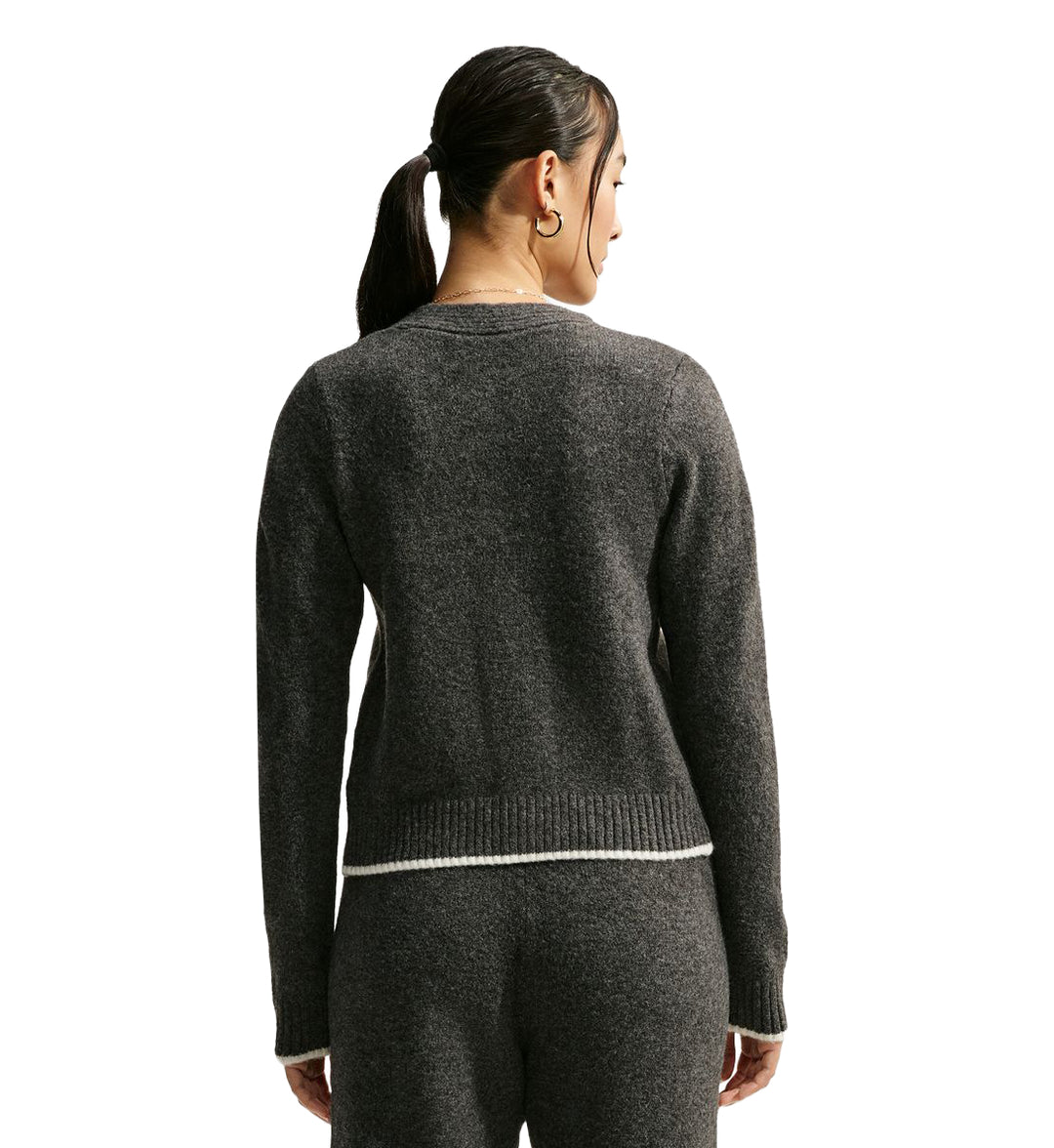 Nike Sportswear Chill Knit Women’s Cardigan Black Heather IM5513-032 | Pro Feet