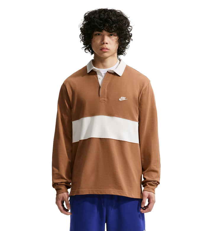 Nike Club Men’s Long-Sleeve Rugby Top Ale Brown Phantom IM5572-270 | Pro Feet