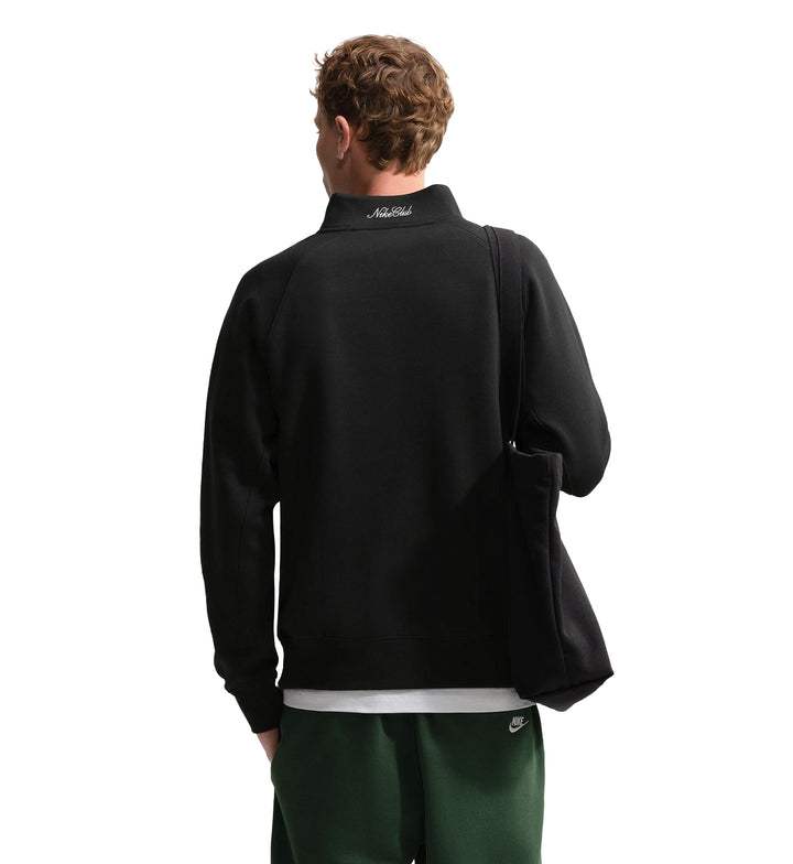 Nike Club Men’s 1/2-Zip Fleece Top Black Black Phantom IM5829-010 | Pro Feet