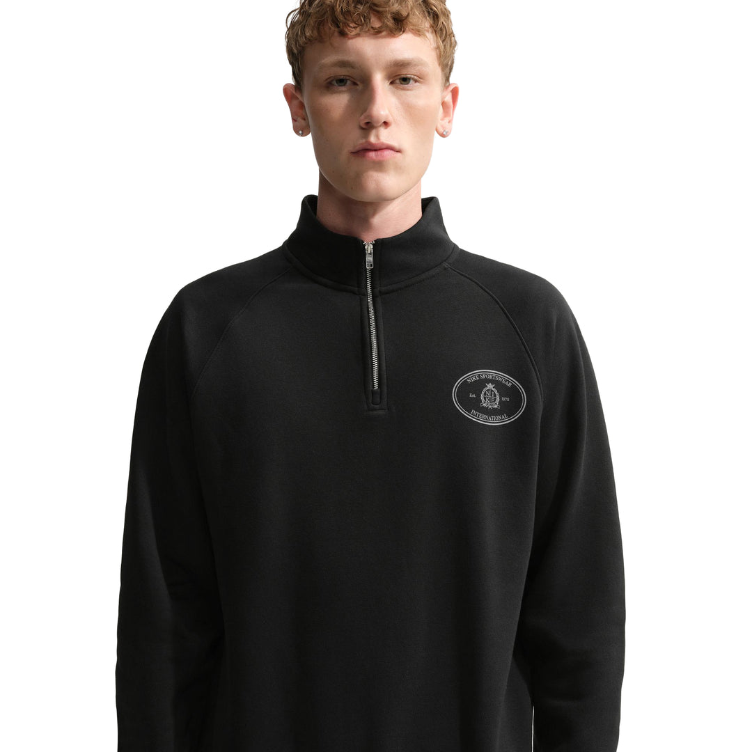 Nike Club Men’s 1/2-Zip Fleece Top Black Black Phantom IM5829-010 | Pro Feet