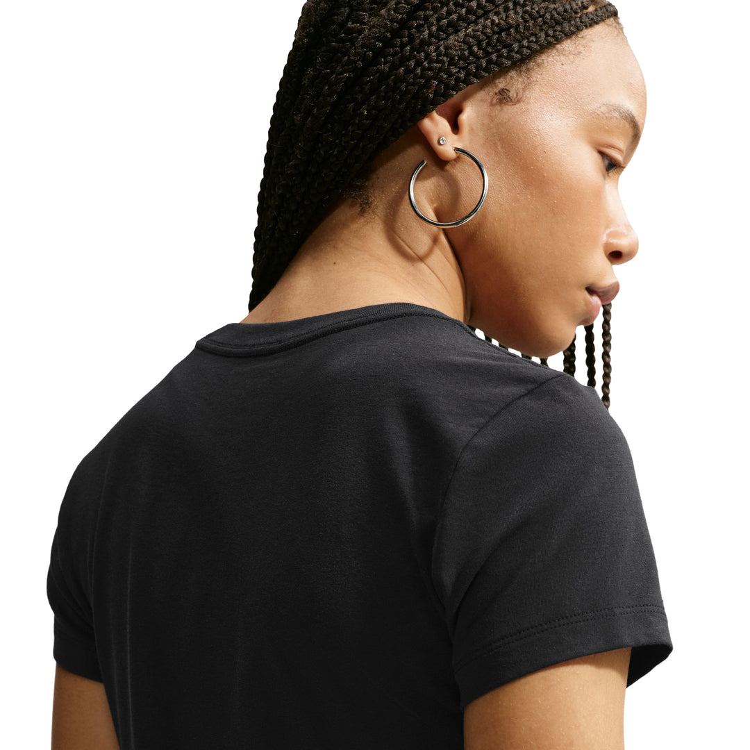 Nike Sportswear Chill Knit Women’s Cropped T-Shirt Black IM6456-010 | Pro Feet