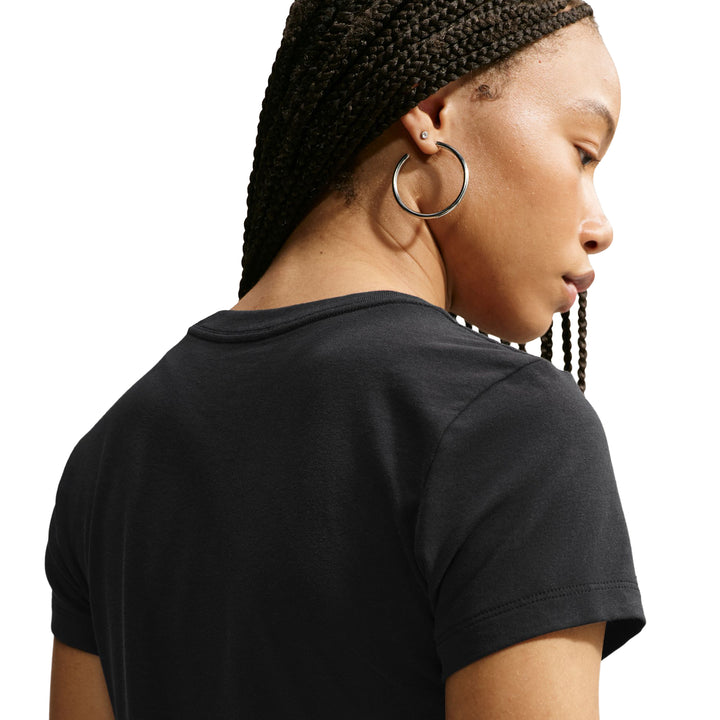 Nike Sportswear Chill Knit Women’s Cropped T-Shirt Black IM6456-010 | Pro Feet