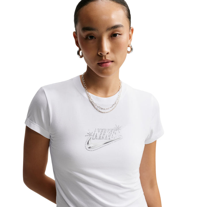 Nike Chill Knit Women’s Slim Cropped T-Shirt White IM6456-100 | Pro Feet