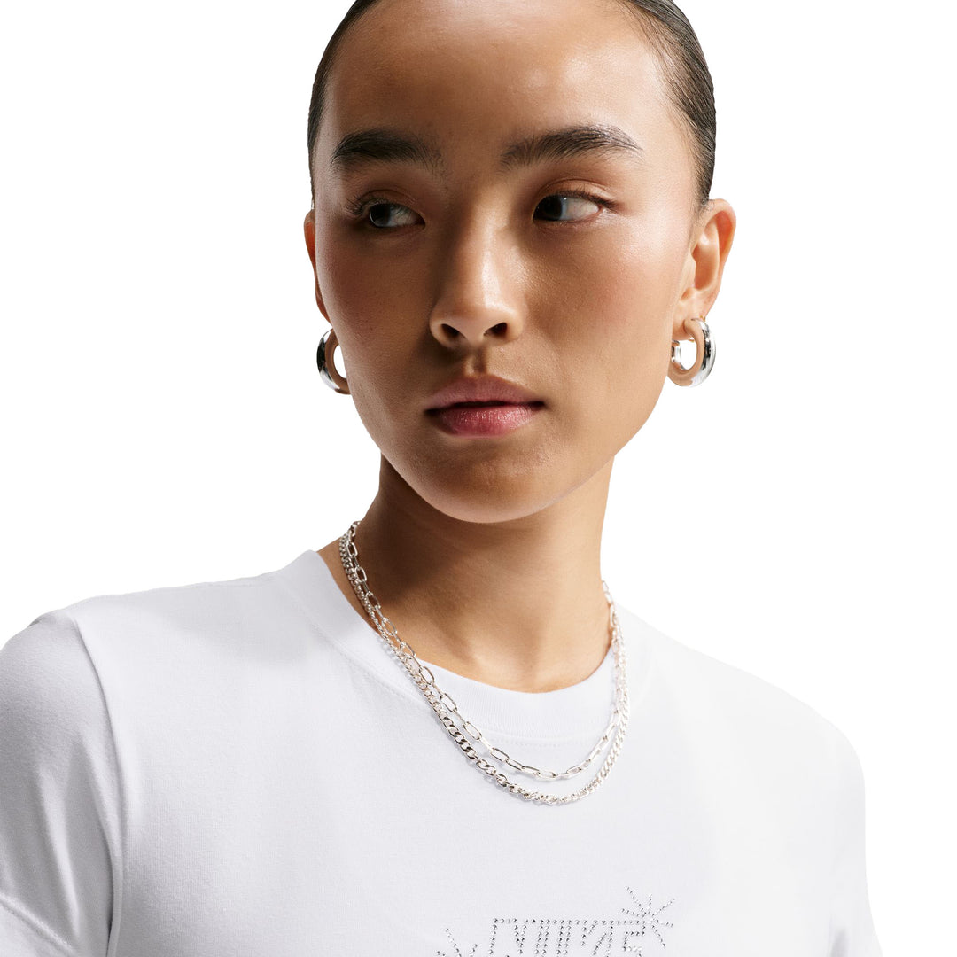 Nike Chill Knit Women’s Slim Cropped T-Shirt White IM6456-100 | Pro Feet