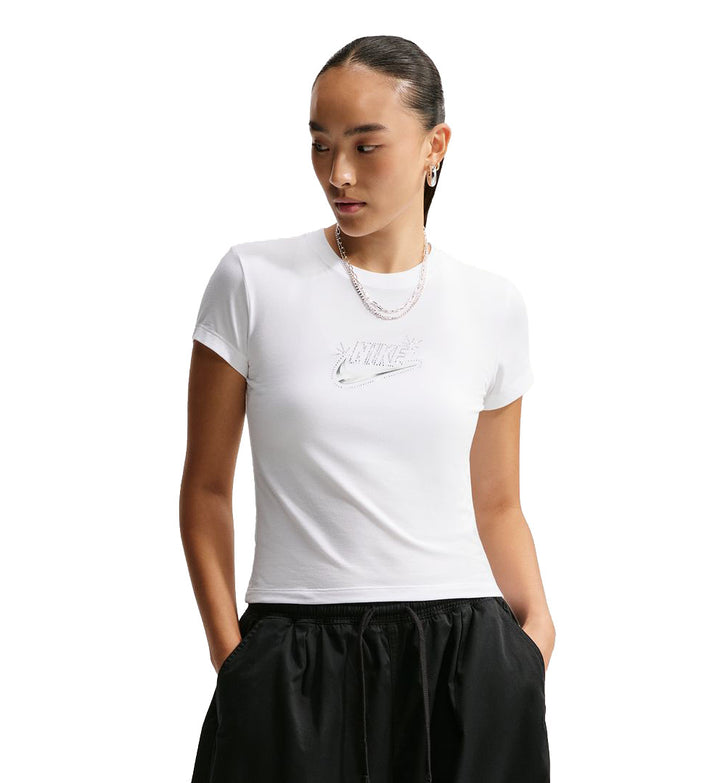 Nike Chill Knit Women’s Slim Cropped T-Shirt White IM6456-100 | Pro Feet