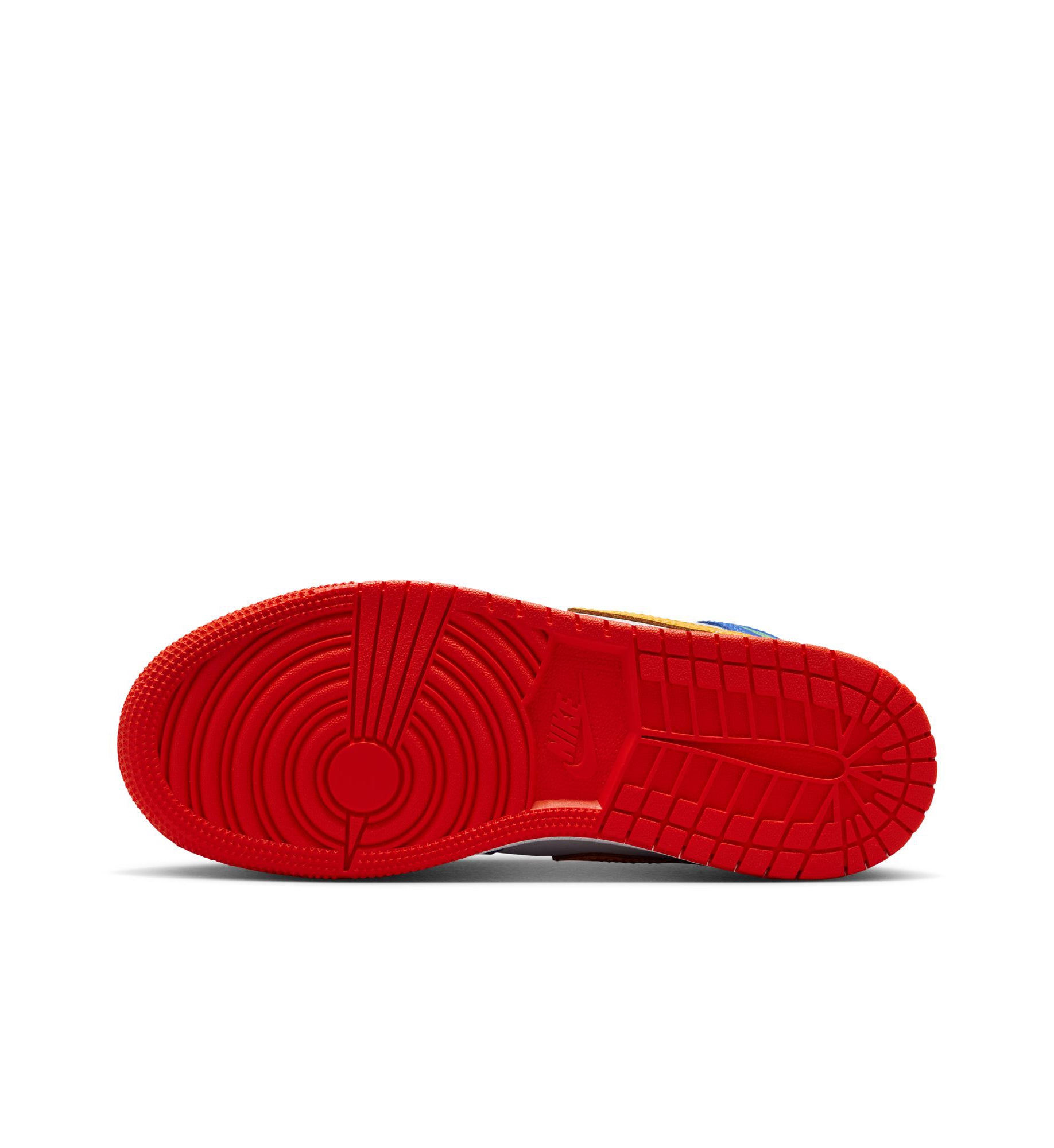 Air Jordan 1 Mid GS Racer Blue/Speed Red/Gold (IM6562-445)