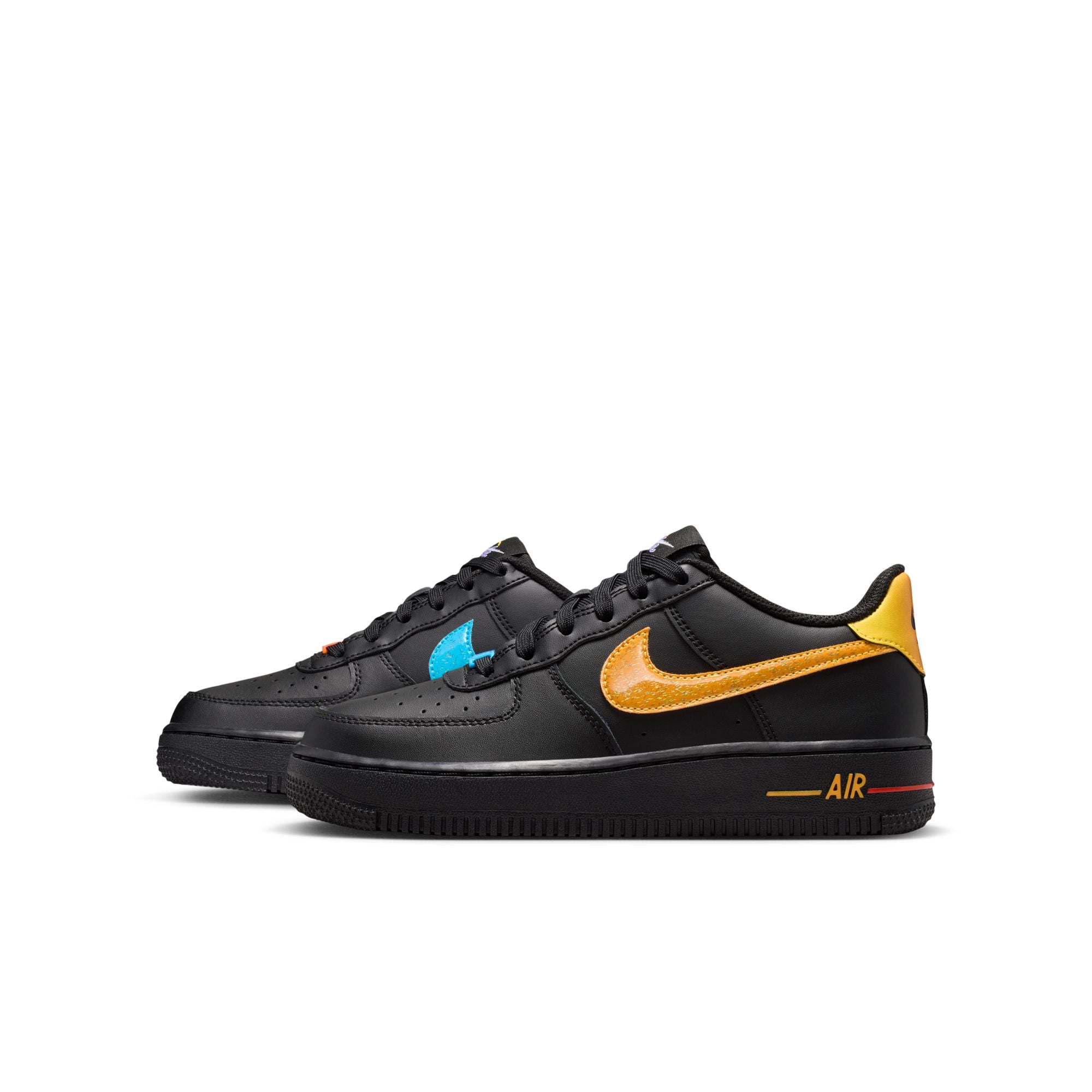 Nike Air Force 1 GS Black Action Grape Laser Orange IM7742-001 | Pro Feet
