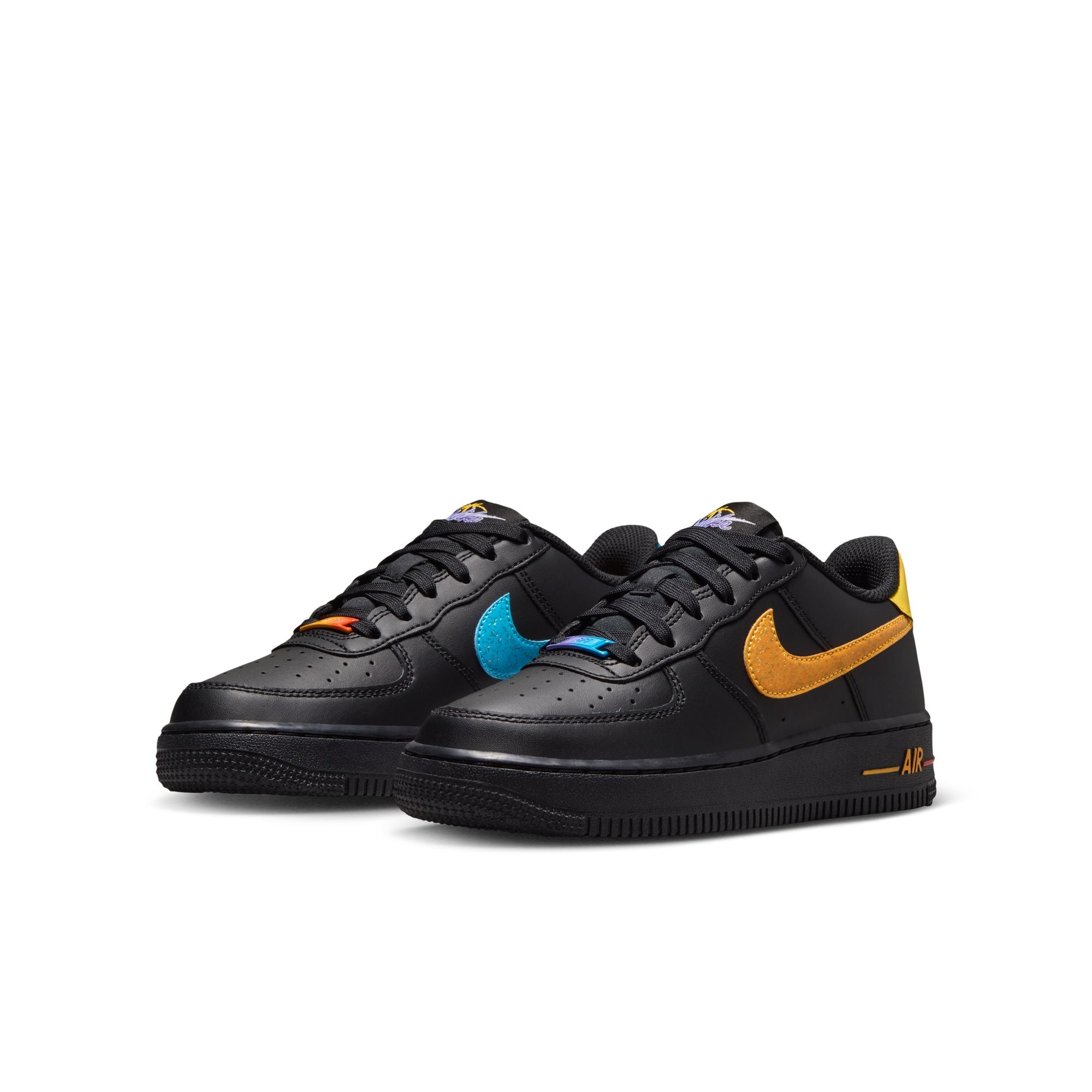 Nike Air Force 1 GS Black Action Grape Laser Orange IM7742-001 | Pro Feet