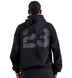 Jordan Brooklyn Oversized Hoodie “Black/Varsity Red” (IM7943-010)