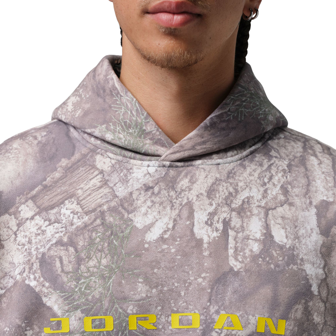 Jordan Brooklyn Men’s Realtree Fleece Pullover Hoodie White Bright Citron IM8982-100 | Pro Feet