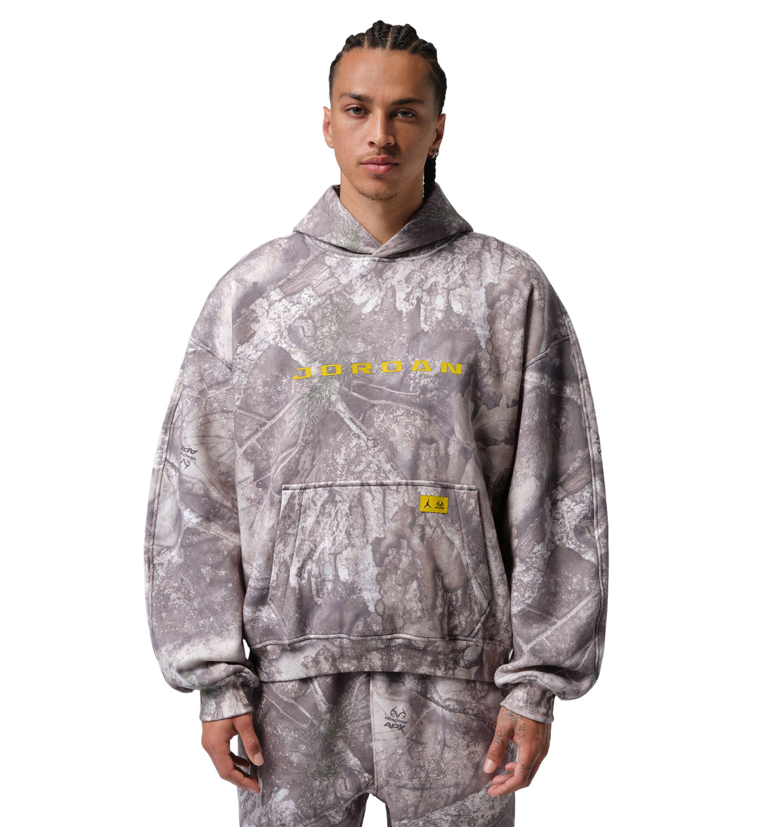 Jordan Brooklyn Men’s Realtree Fleece Pullover Hoodie White Bright Citron IM8982-100 | Pro Feet