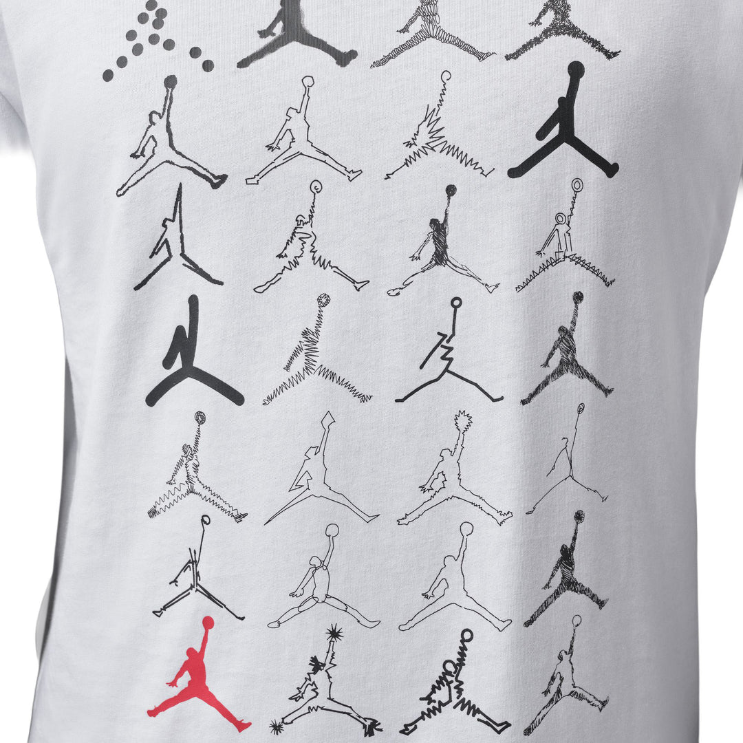 Jordan Brooklyn Men’s Crew T-Shirt White IO0123-100 | Pro Feet