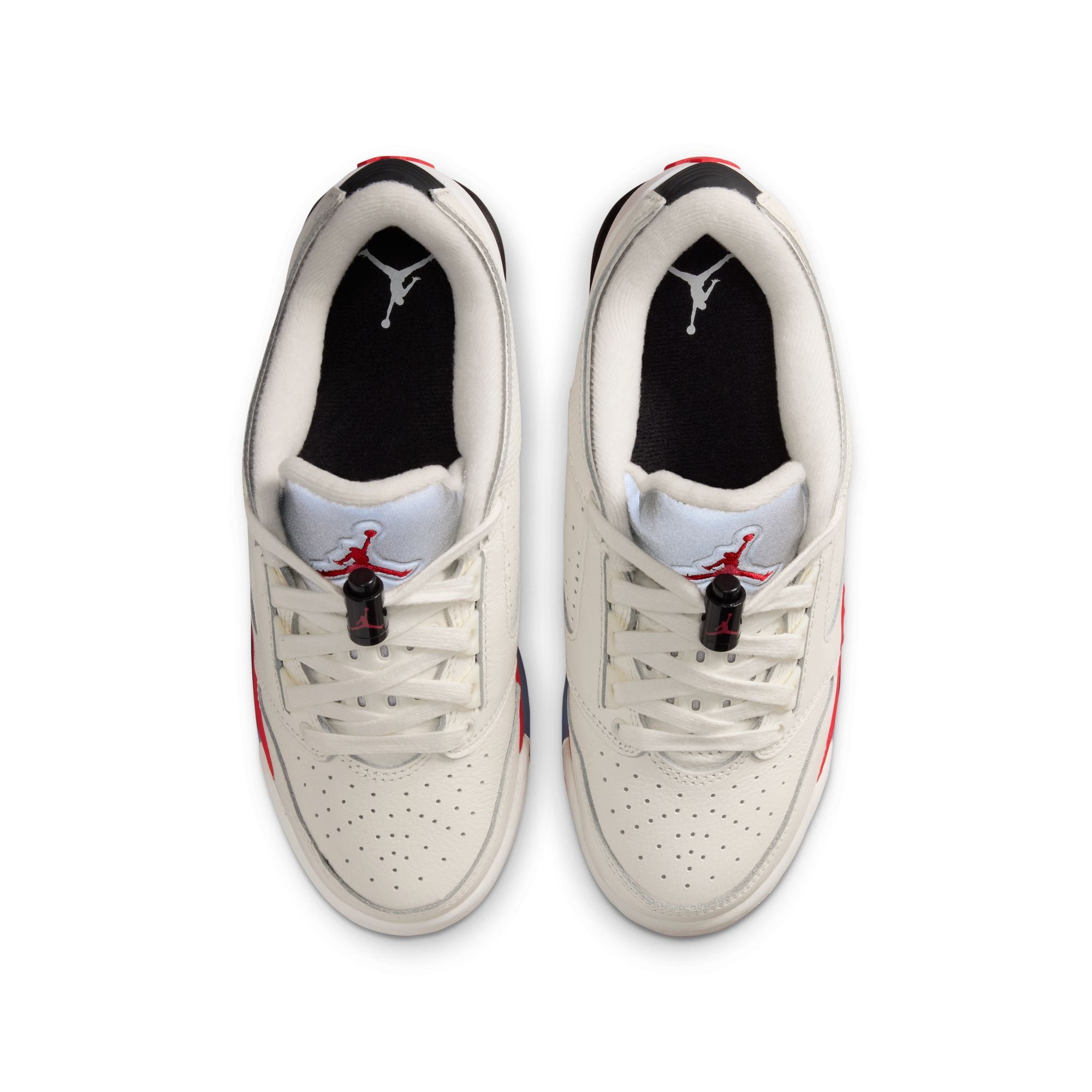 Air Jordan Sixty Plus Low GS Sail Fire Red Black Reflect Silver IO1866-100 | Pro Feet