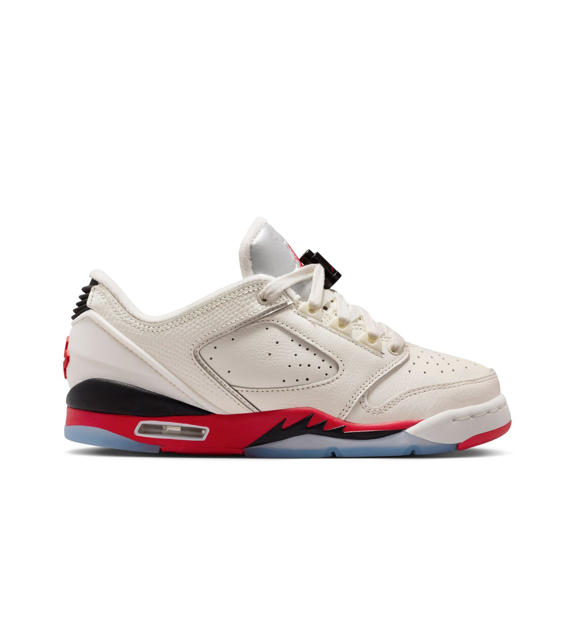 Air Jordan Sixty Plus Low GS Sail Fire Red Black Reflect Silver IO1866-100 | Pro Feet