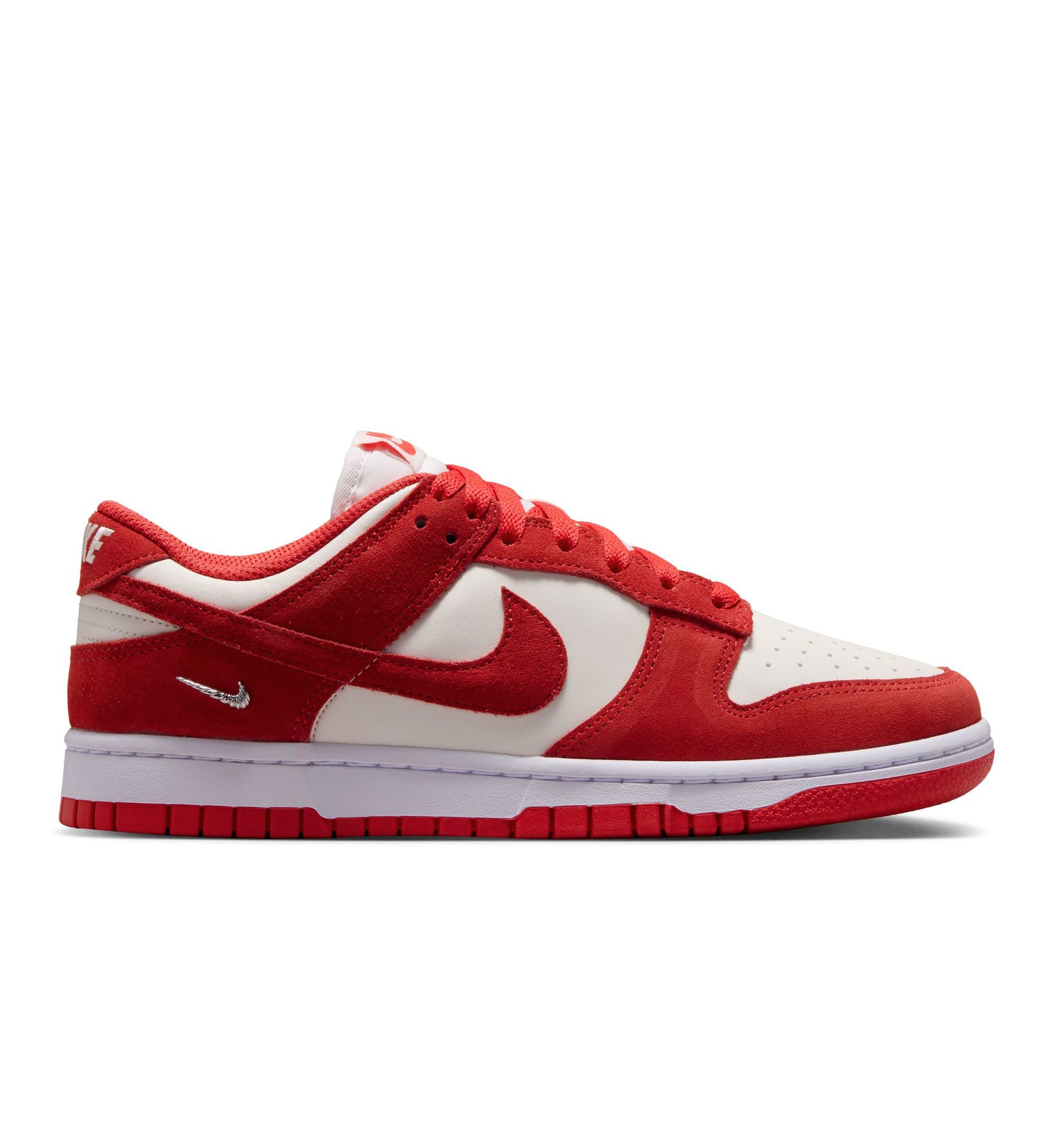 Nike Dunk Low Suede Women's Sail Lt Crimson IO4244-103 | Pro Feet
