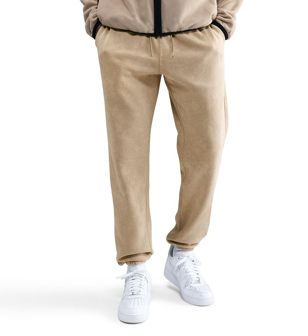 Nike Sportswear Club Men’s Fleece Cuffed Pants “Parachute Beige/Parachute Beige” (IQ1218-297)