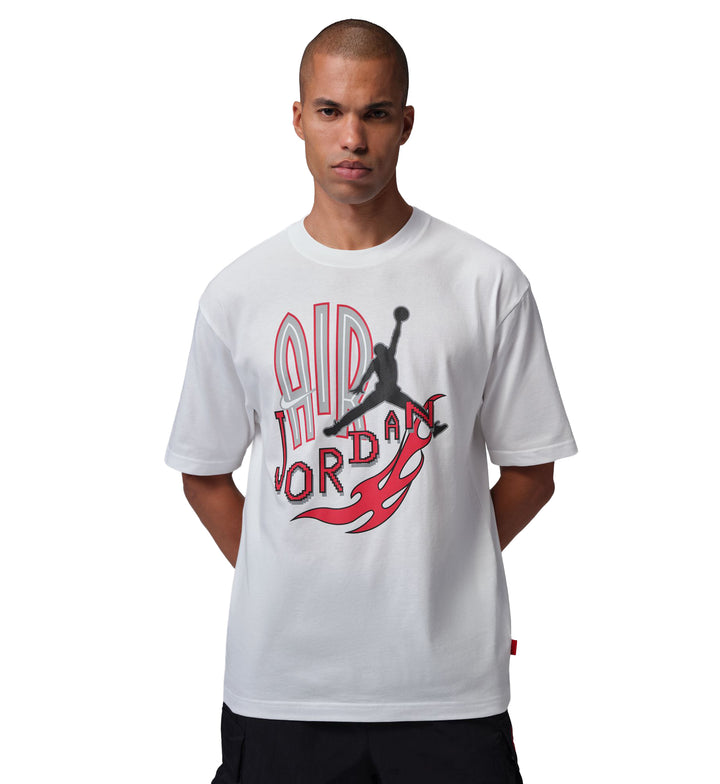 Jordan Men’s Graphic T-Shirt White University Red IQ5297-100 | Pro Feet