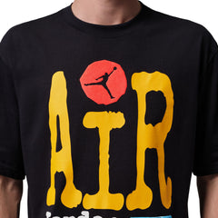 Jordan Men’s Graphic T-Shirt Black Amarillo Infrared 23 IQ5299-010 | Pro Feet