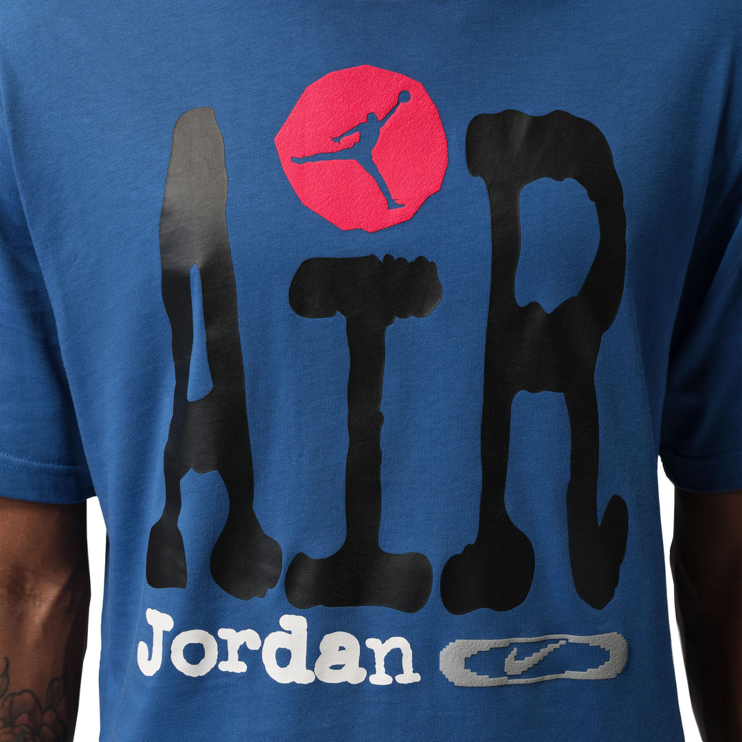 Jordan Men’s Graphic T-Shirt True Blue Black University Red IQ5299-485 | Pro Feet