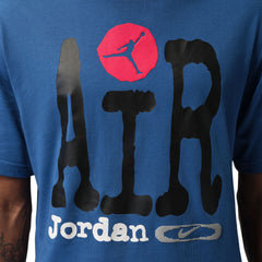 Jordan Men’s Graphic T-Shirt True Blue Black University Red IQ5299-485 | Pro Feet