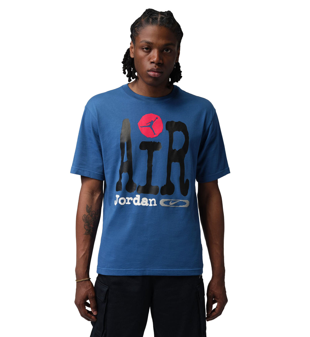 Jordan Men’s Graphic T-Shirt True Blue Black University Red IQ5299-485 | Pro Feet
