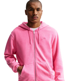 Nike Club Men’s Full-Zip Fleece Hoodie “PINKSICLE/PINKSICLE” (IQ6422-684)